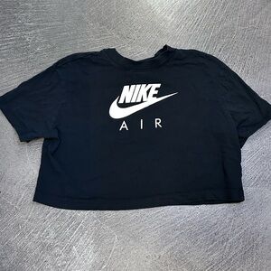 Nike black cropped tee